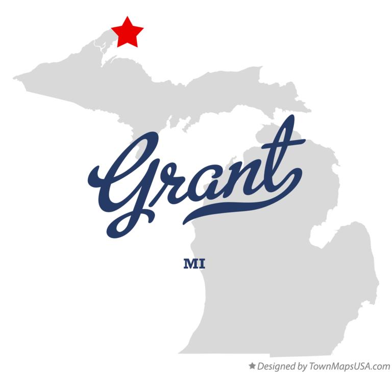 Map of Grant Michigan MI