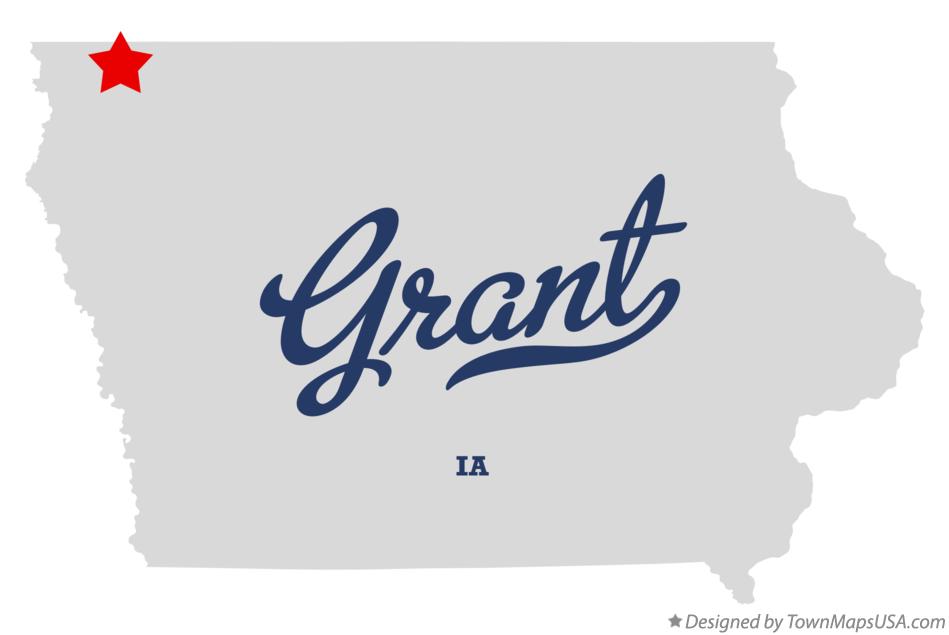 Map of Grant Iowa IA