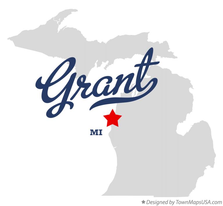 Map of Grant Michigan MI