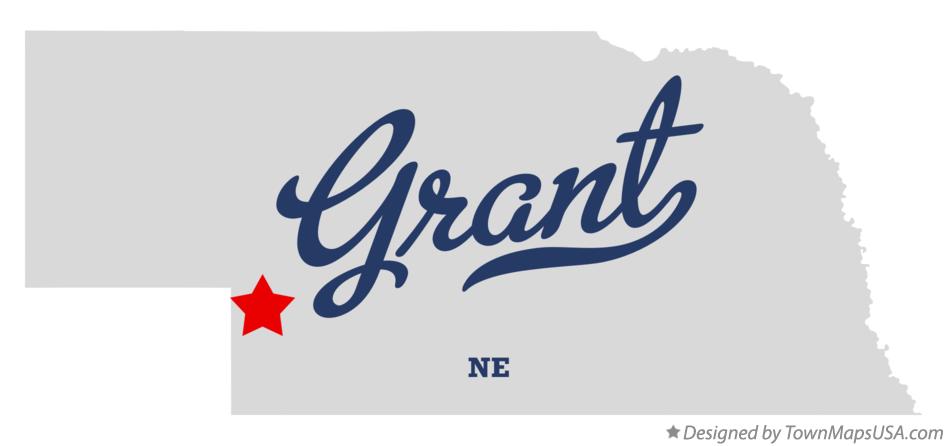 Map of Grant Nebraska NE