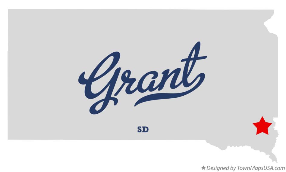 Map of Grant South Dakota SD