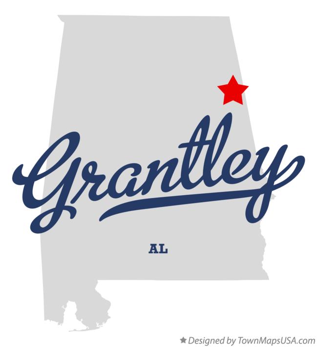 Map of Grantley Alabama AL