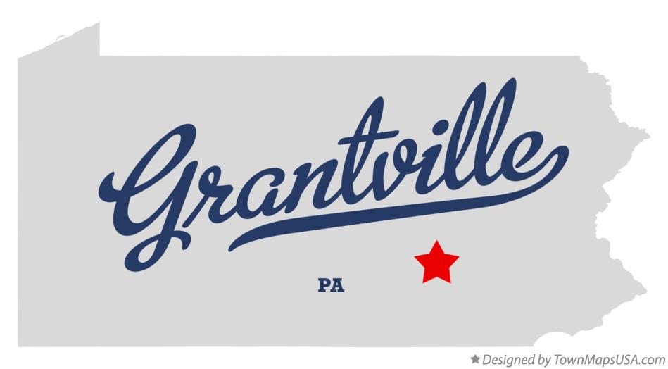Map of Grantville Pennsylvania PA