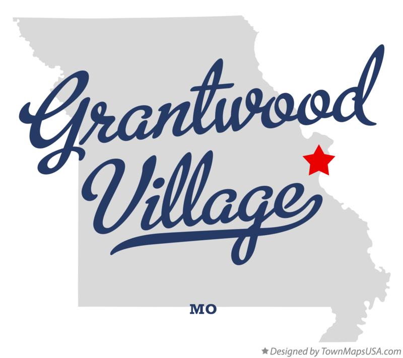 Map of Grantwood Village Missouri MO