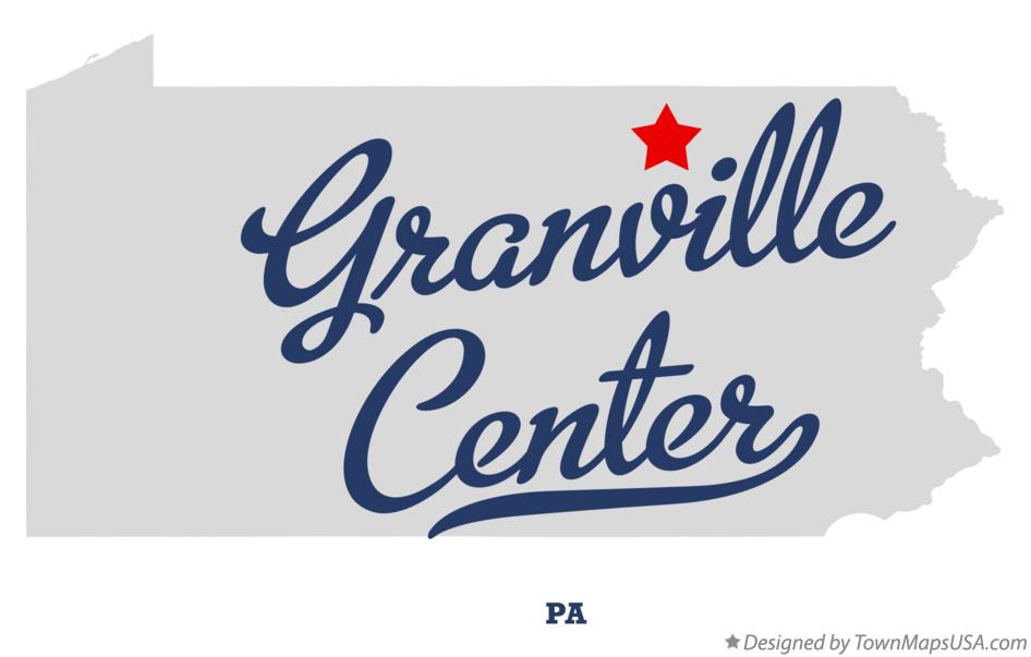 Map of Granville Center Pennsylvania PA
