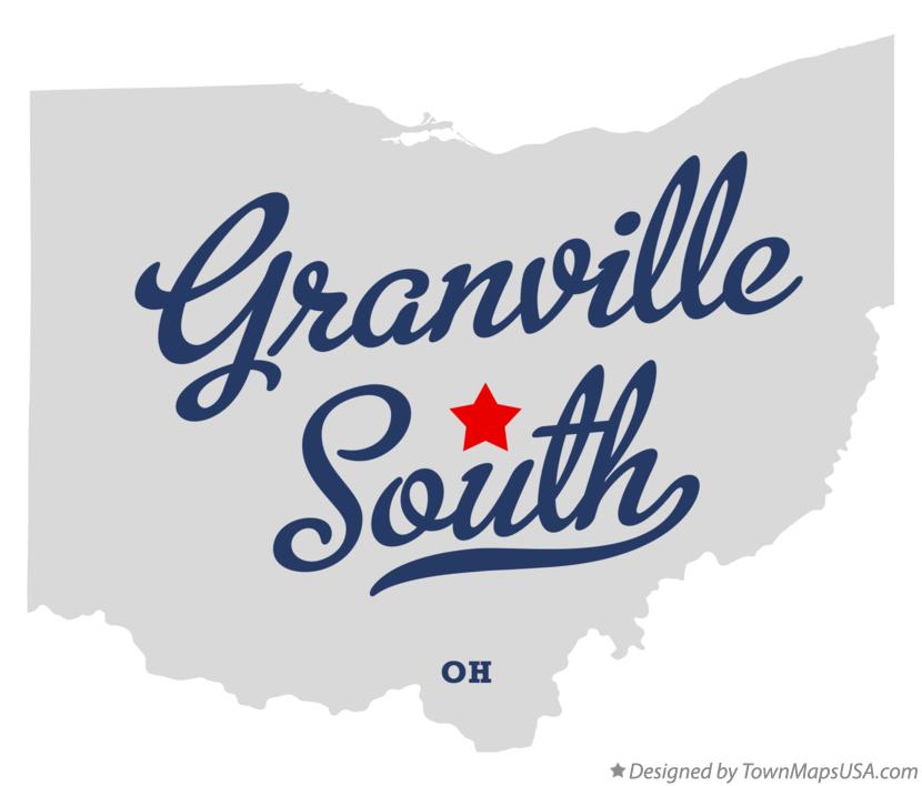 Map of Granville South Ohio OH