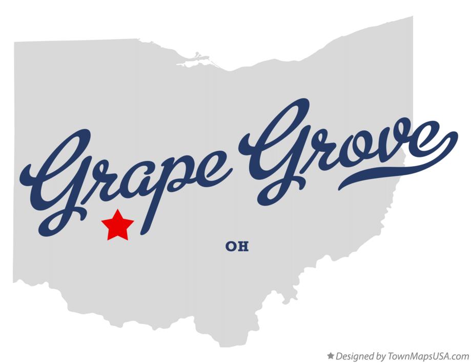 Map of Grape Grove Ohio OH