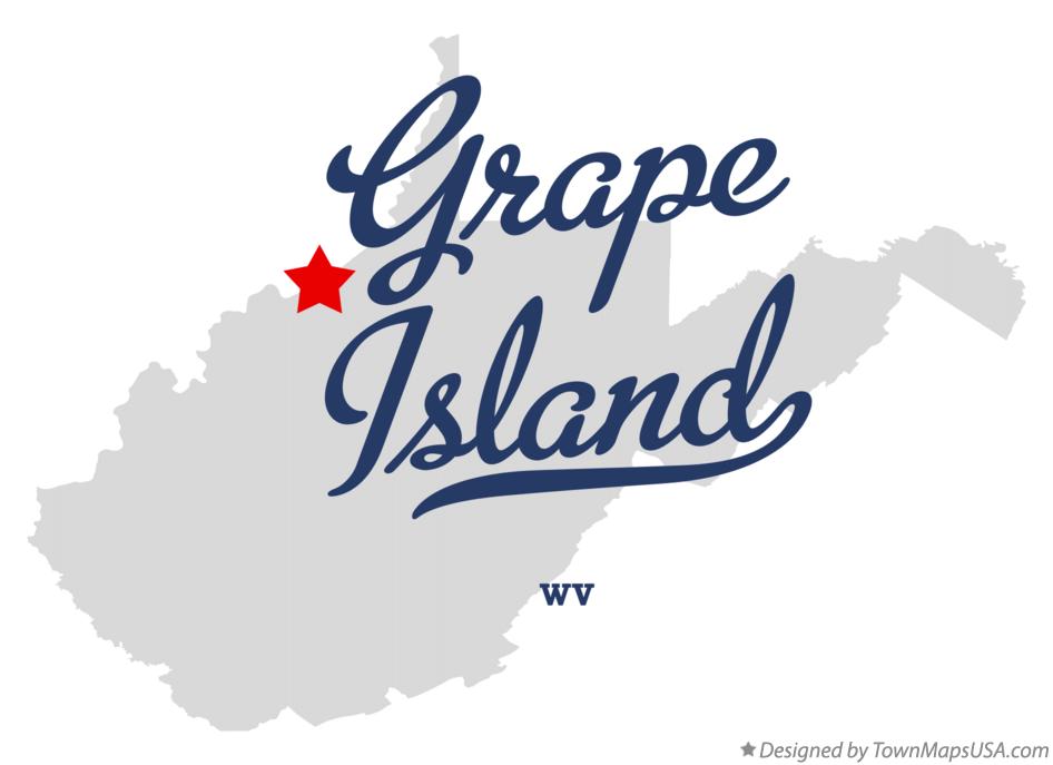 Map of Grape Island West Virginia WV