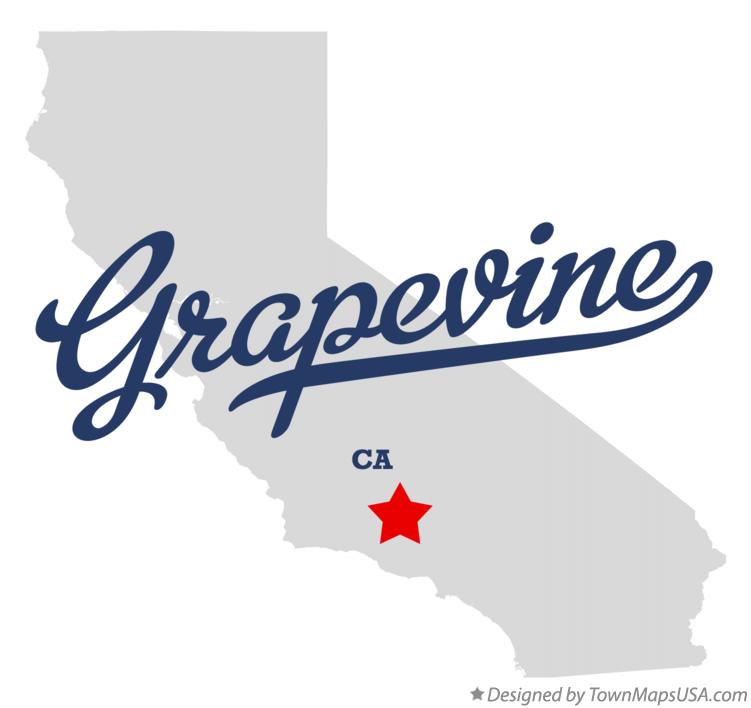 Map of Grapevine California CA