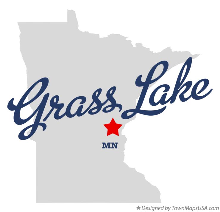 Map of Grass Lake Minnesota MN