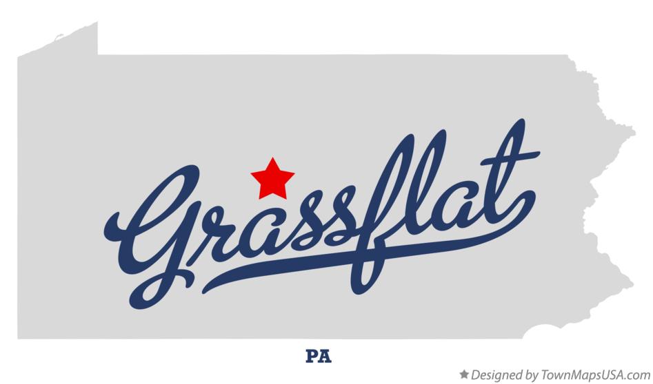 Map of Grassflat Pennsylvania PA
