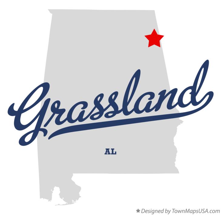 Map of Grassland Alabama AL