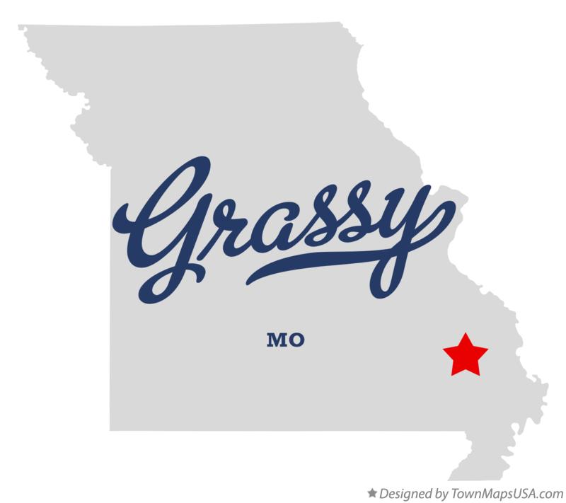Map of Grassy Missouri MO