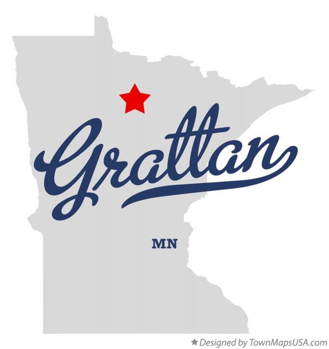 Map of Grattan Minnesota MN