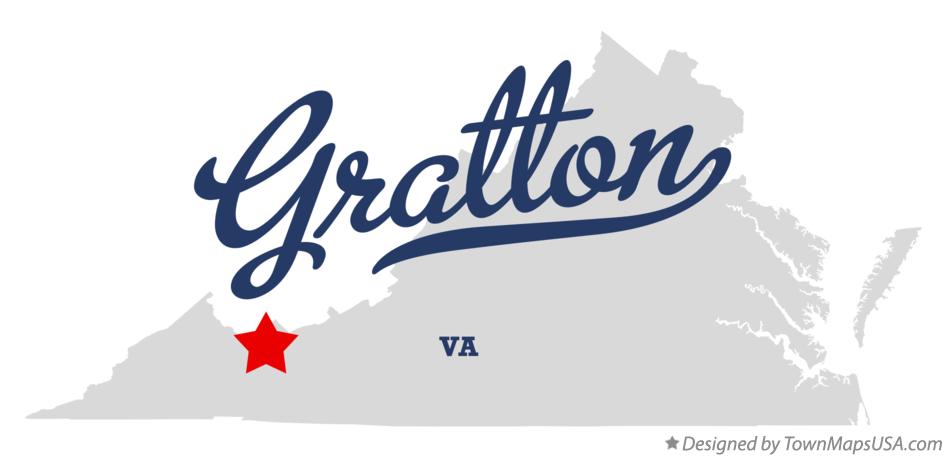 Map of Gratton Virginia VA