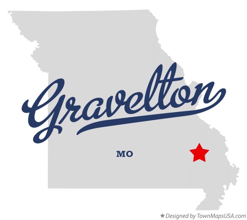 Map of Gravelton Missouri MO