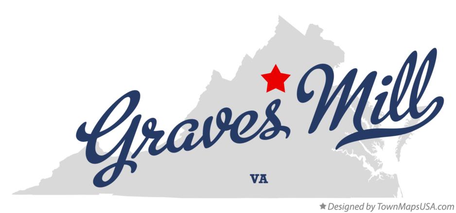 Map of Graves Mill Virginia VA