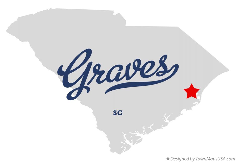 Map of Graves South Carolina SC