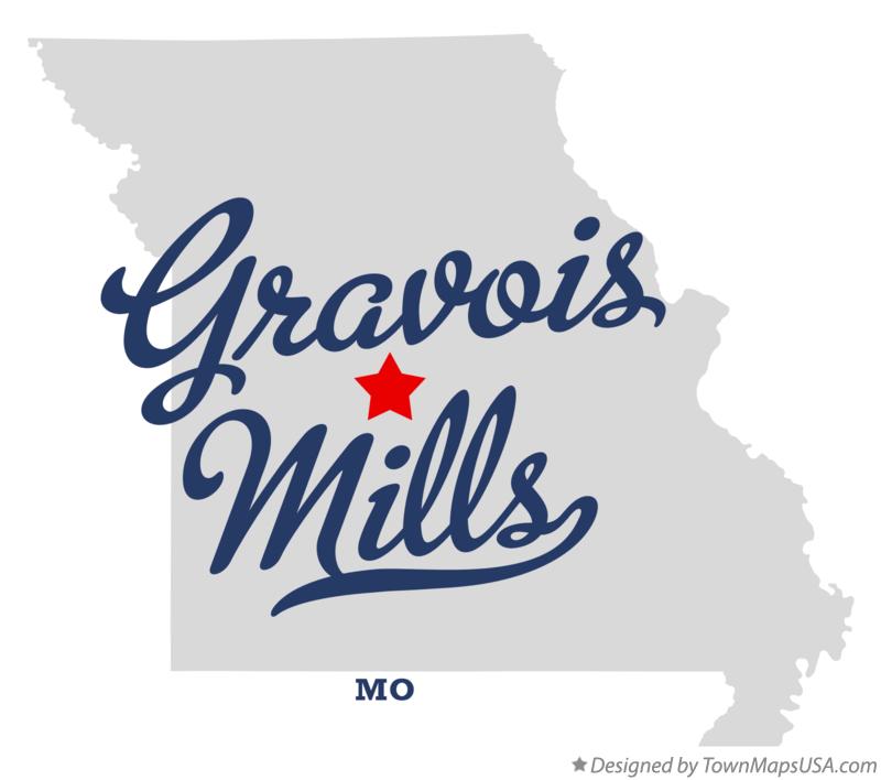 Map of Gravois Mills Missouri MO