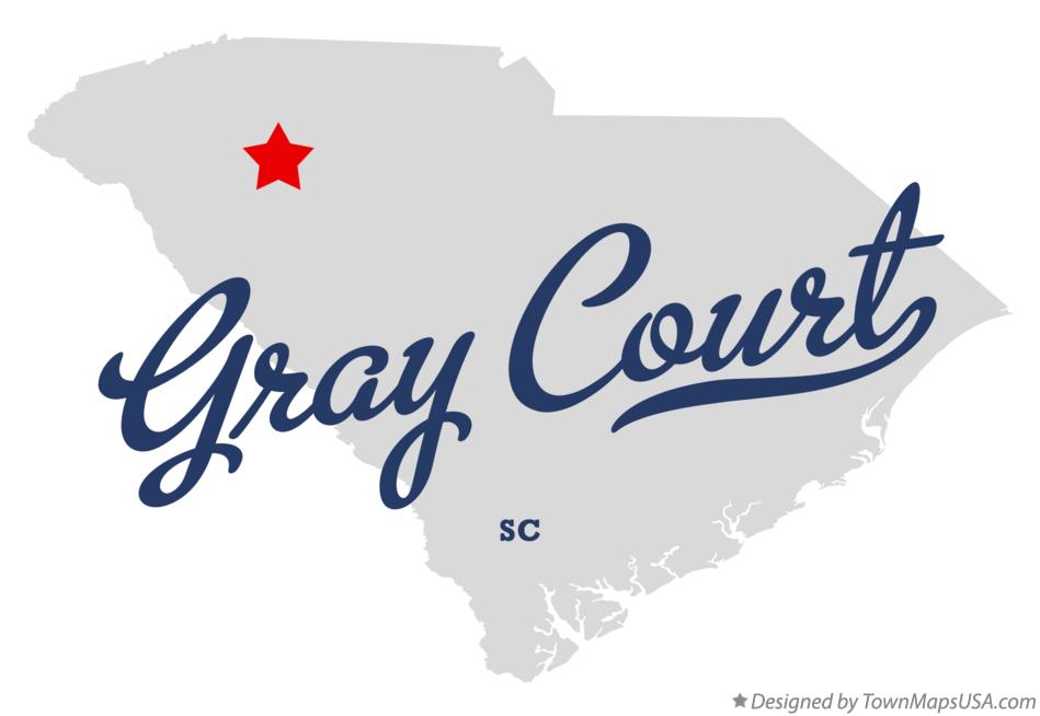 Map of Gray Court South Carolina SC