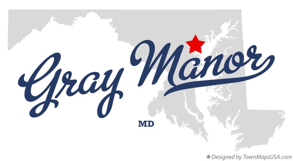 Map of Gray Manor Maryland MD