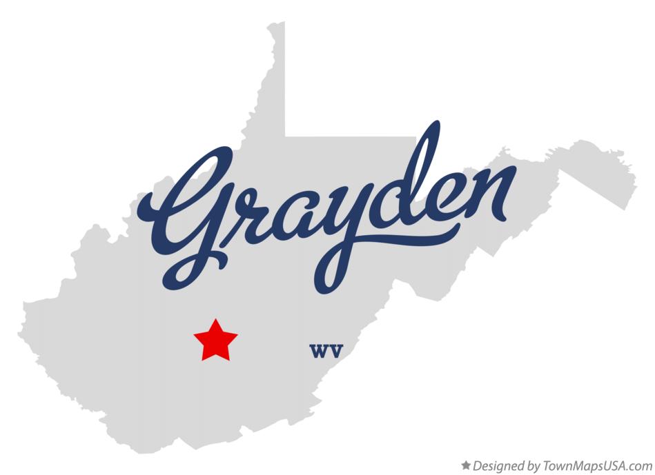 Map of Grayden West Virginia WV