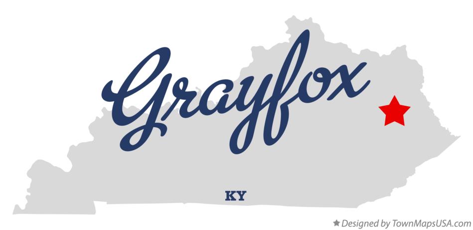 Map of Grayfox Kentucky KY