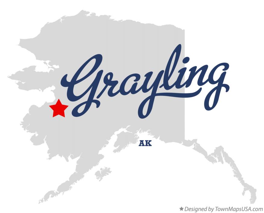 Map of Grayling Alaska AK