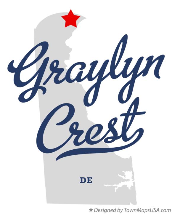 Map of Graylyn Crest Delaware DE