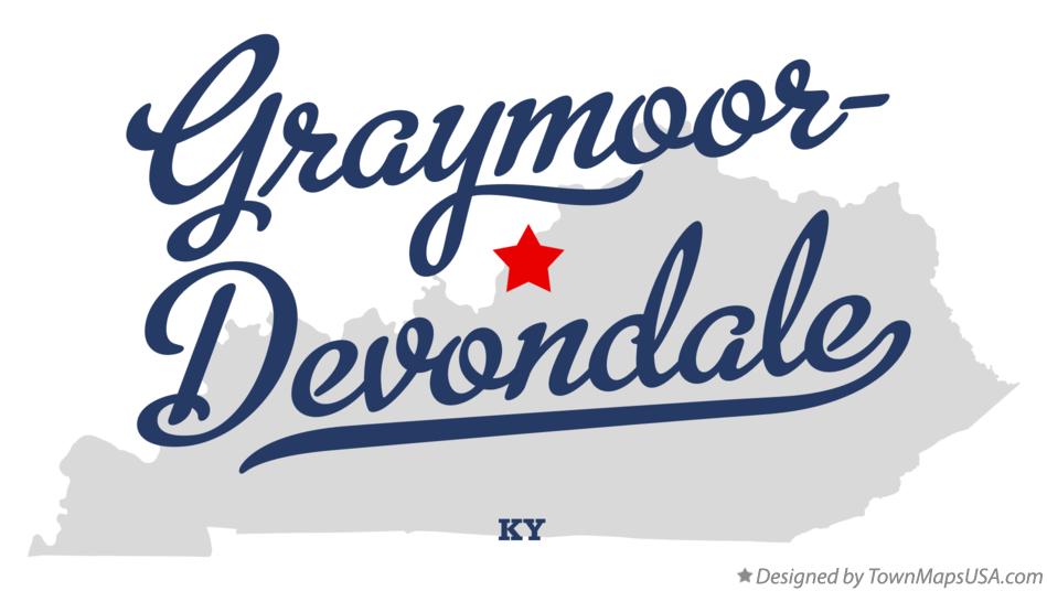 Map of Graymoor-Devondale Kentucky KY