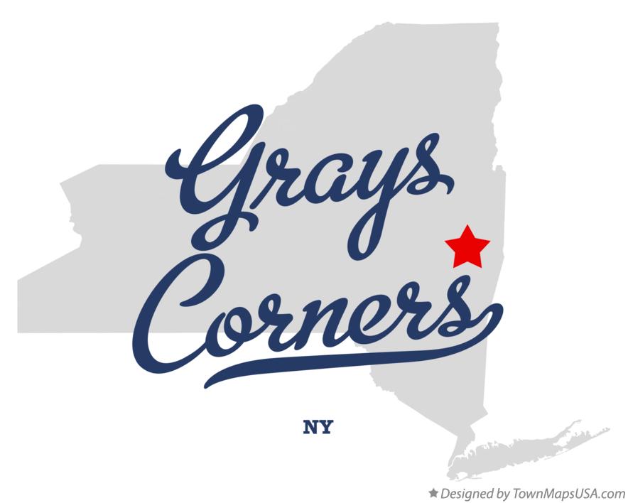 Map of Grays Corners New York NY