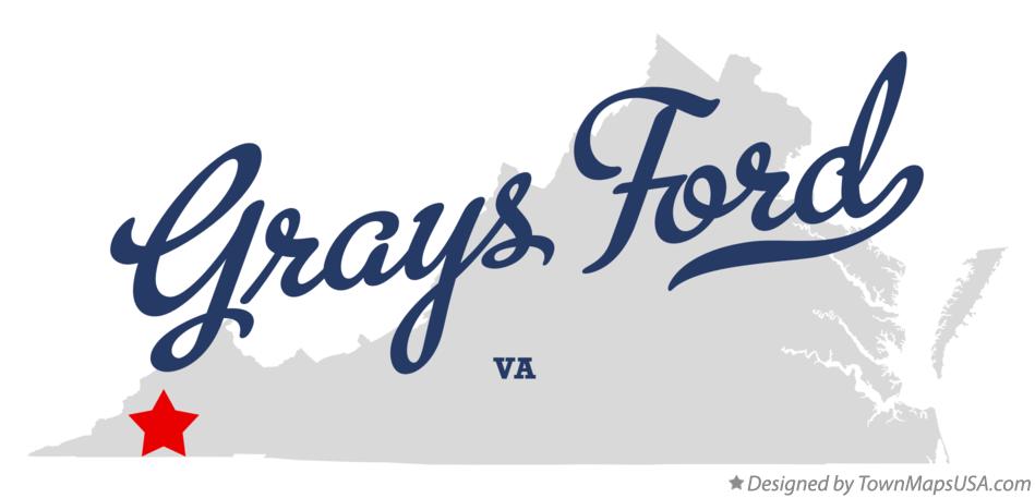 Map of Grays Ford Virginia VA