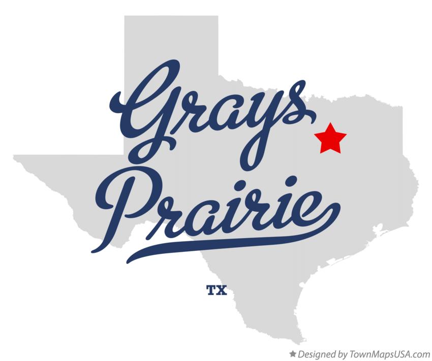 Map of Grays Prairie Texas TX