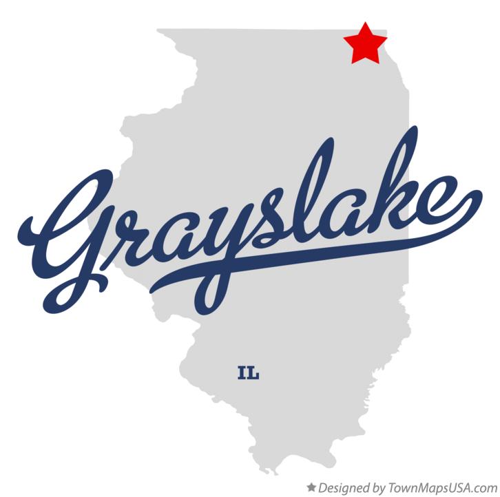 Map of Grayslake Illinois IL