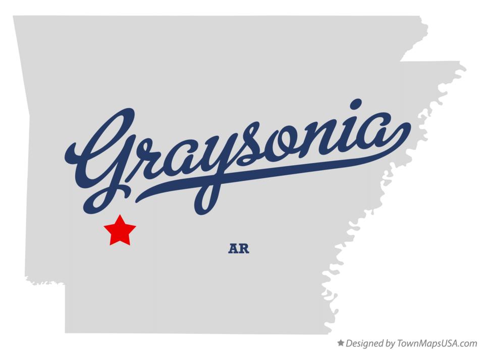 Map of Graysonia Arkansas AR