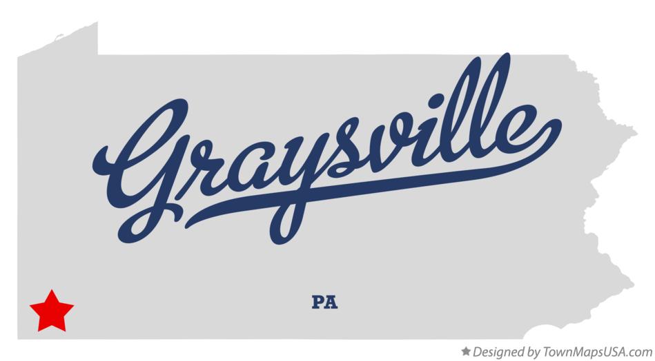 Map of Graysville Pennsylvania PA