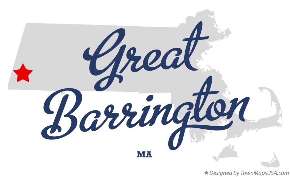 Map of Great Barrington Massachusetts MA