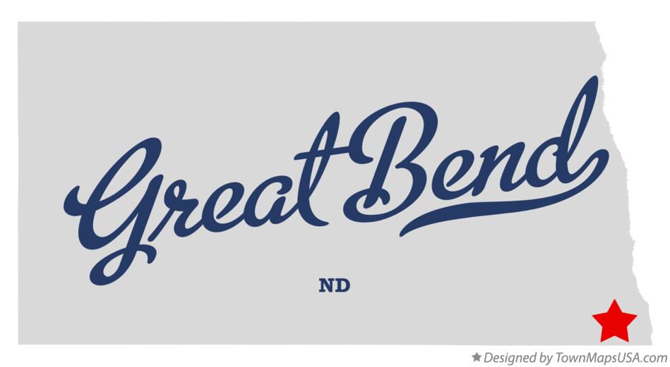 Map of Great Bend North Dakota ND