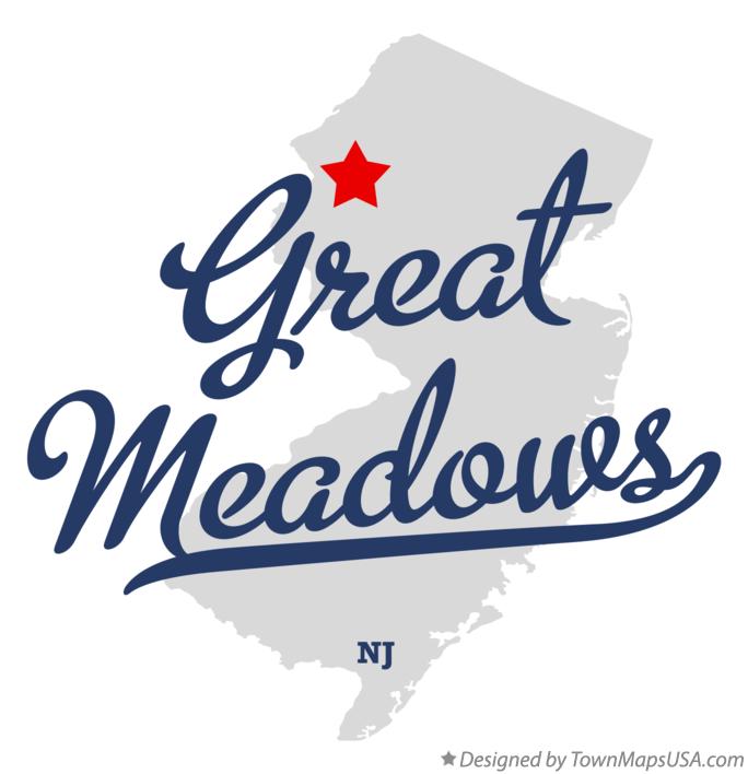 Map of Great Meadows New Jersey NJ