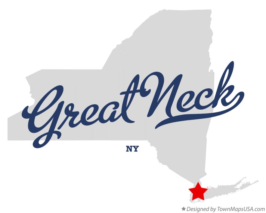 Map of Great Neck New York NY