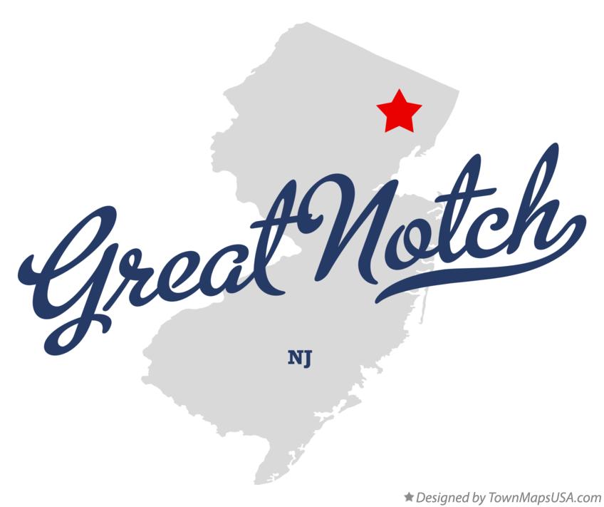 Map of Great Notch New Jersey NJ