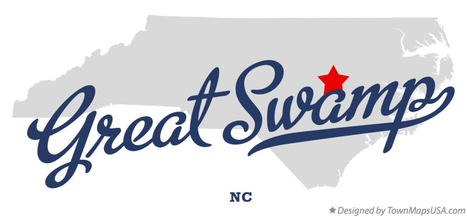 Map of Great Swamp North Carolina NC