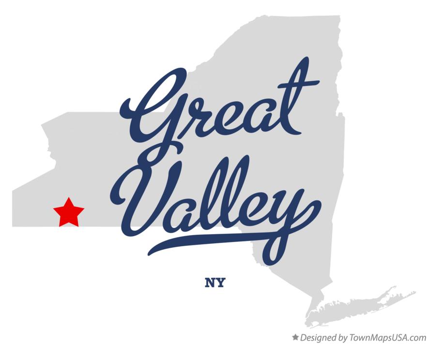 Map of Great Valley New York NY