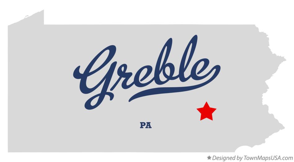 Map of Greble Pennsylvania PA