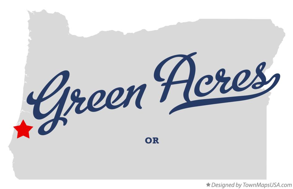 Map of Green Acres Oregon OR