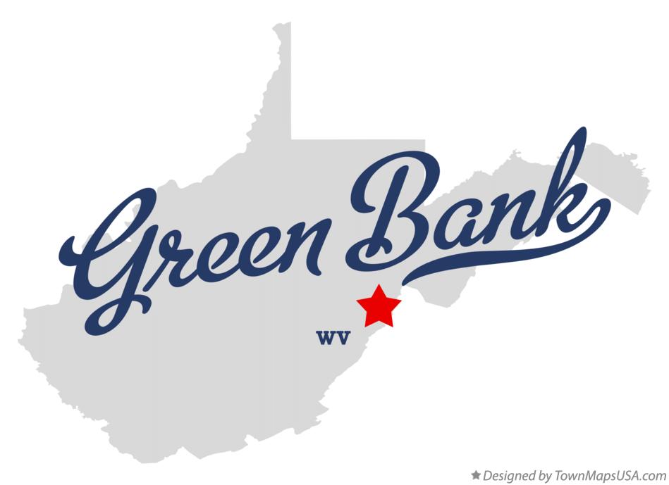 Map of Green Bank West Virginia WV