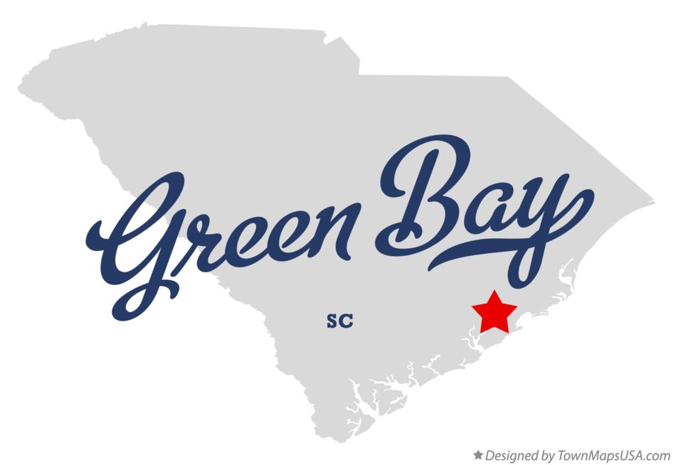 Map of Green Bay South Carolina SC