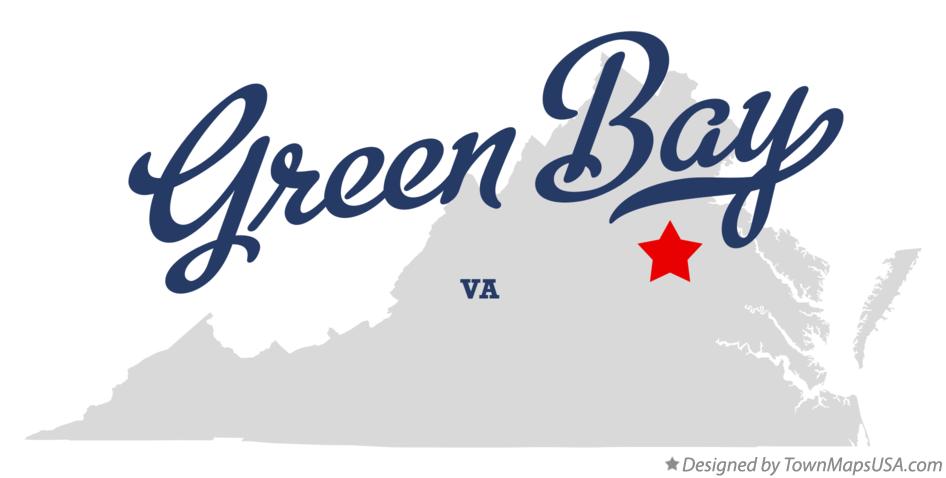 Map of Green Bay Virginia VA