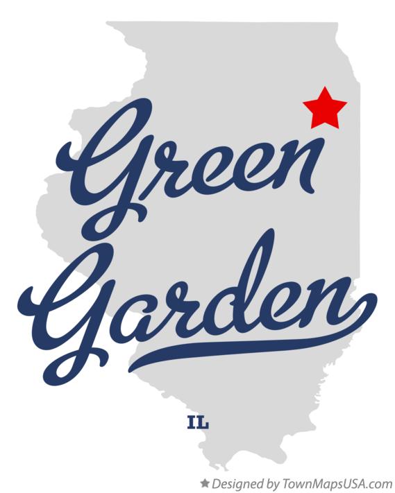Map of Green Garden Illinois IL