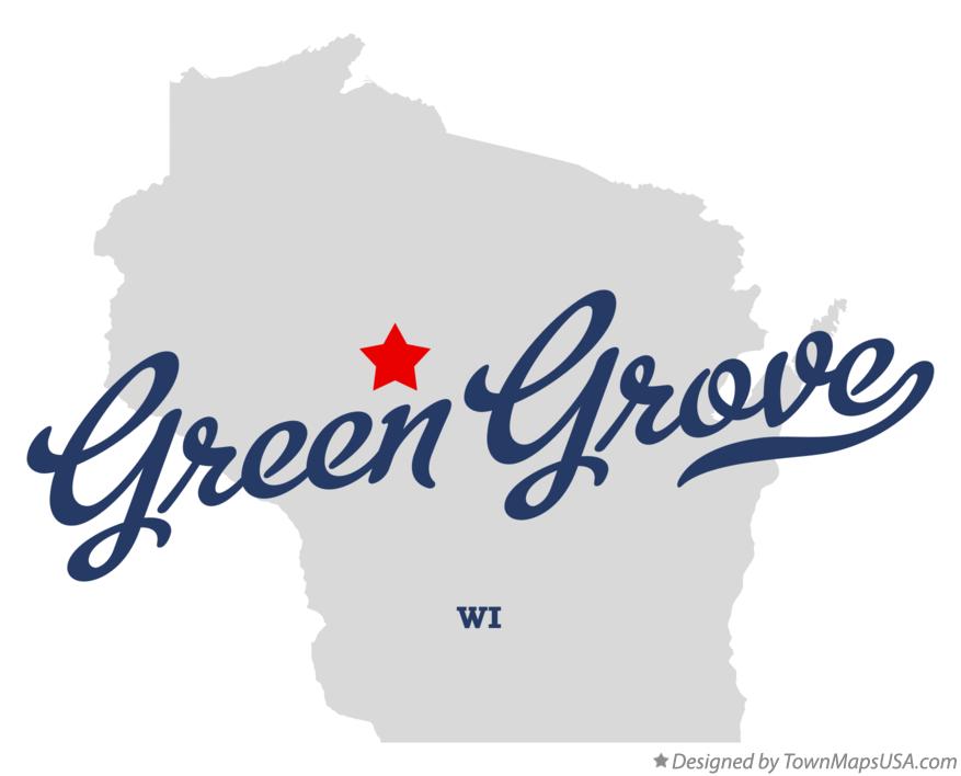 Map of Green Grove Wisconsin WI